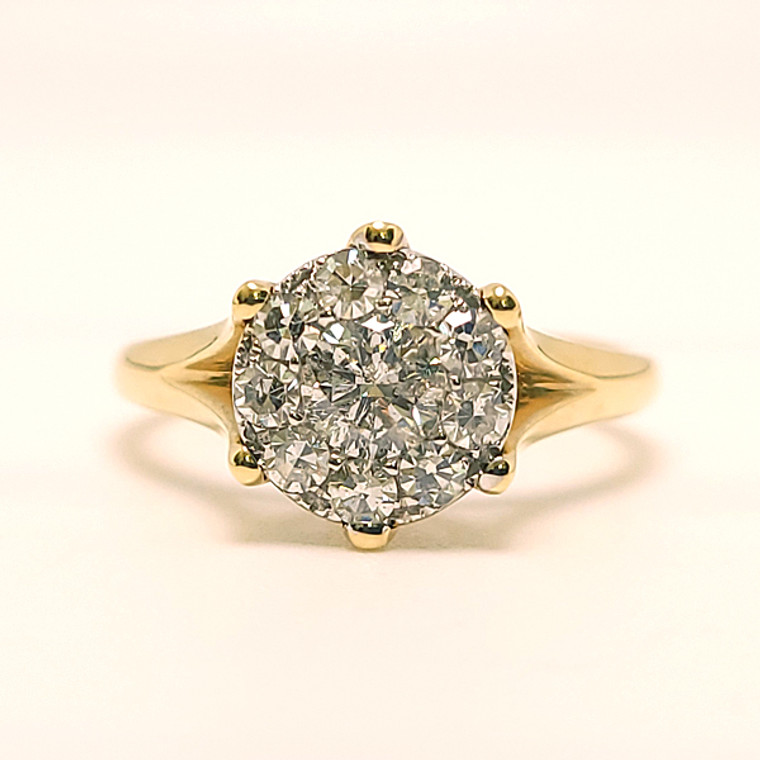 0.78ct TW in Yellow Gold