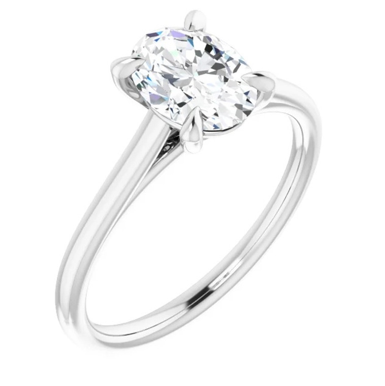 1.01ct Lab Oval Solitaire