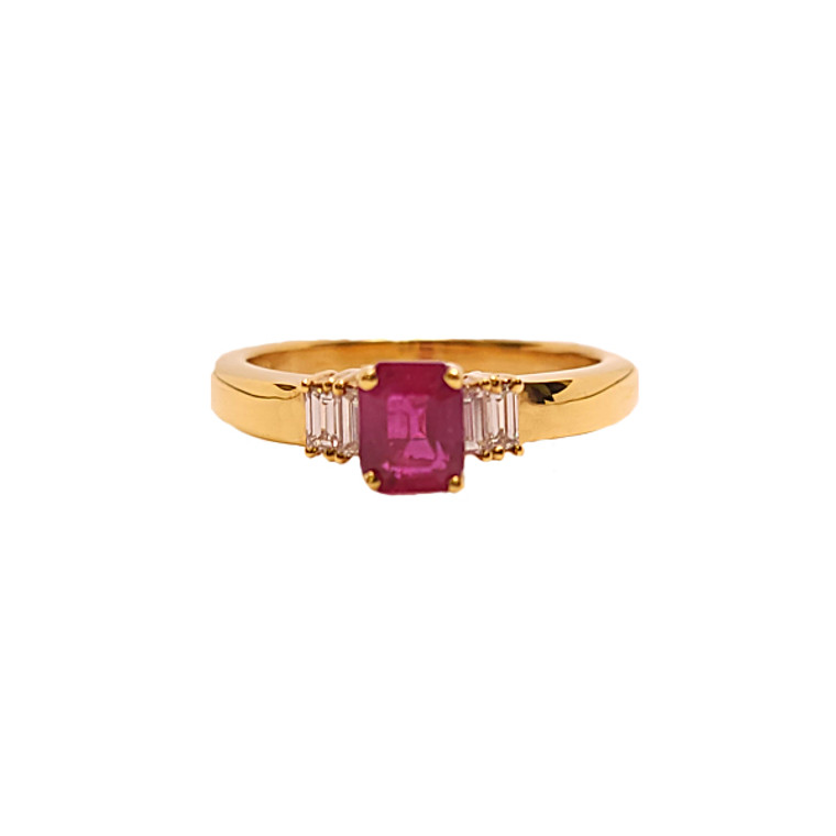 0.88ct Ruby Ring