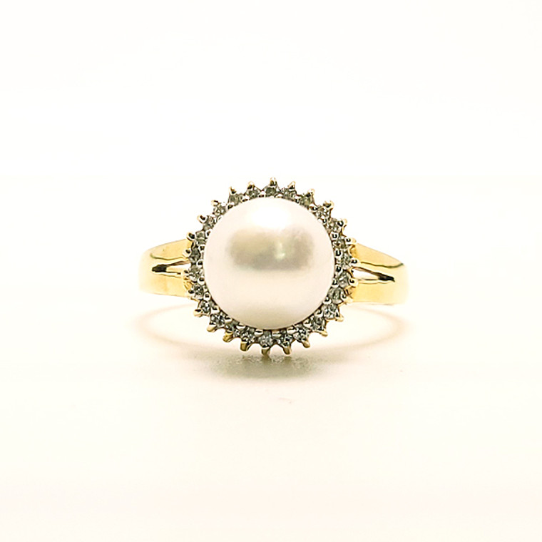 Halo Pearl Ring