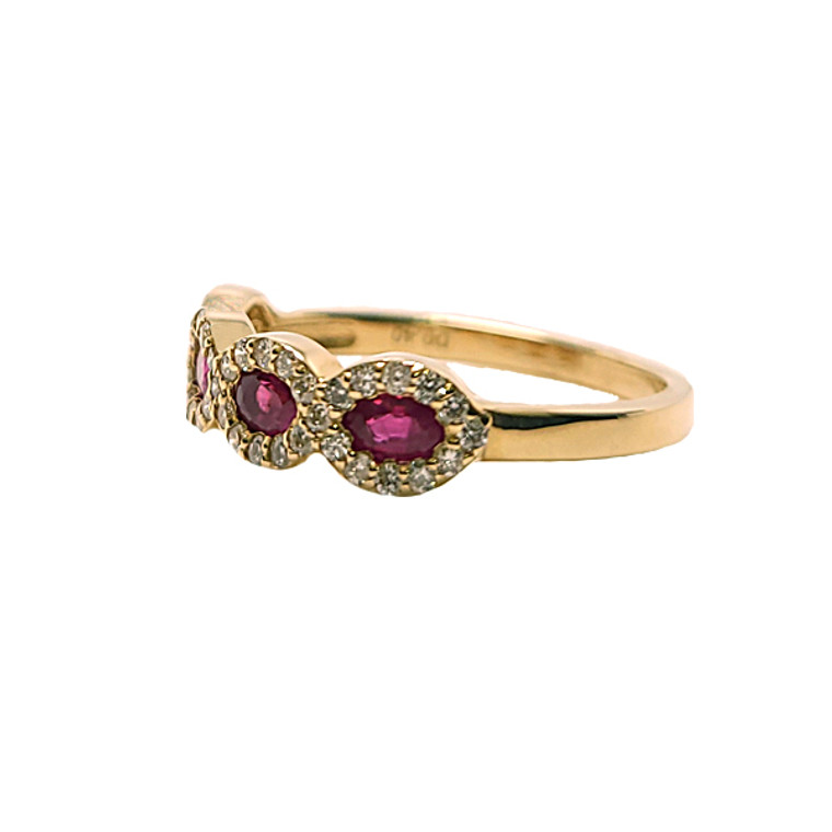 0.72ct TW Ruby Ring