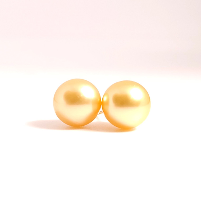 Golden Pearl Studs