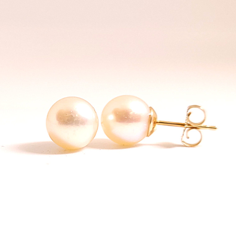 Cream Pearl Studs