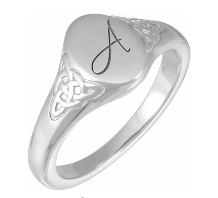 Celtic Knot Engravable Ring