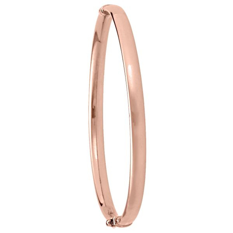 5mm High-Polish Bangle in Rose