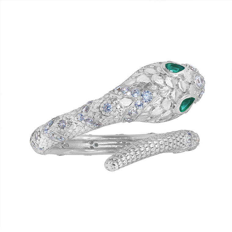 Snake Ring in Silver