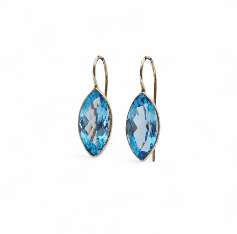Swiss Blue Topaz Earrings