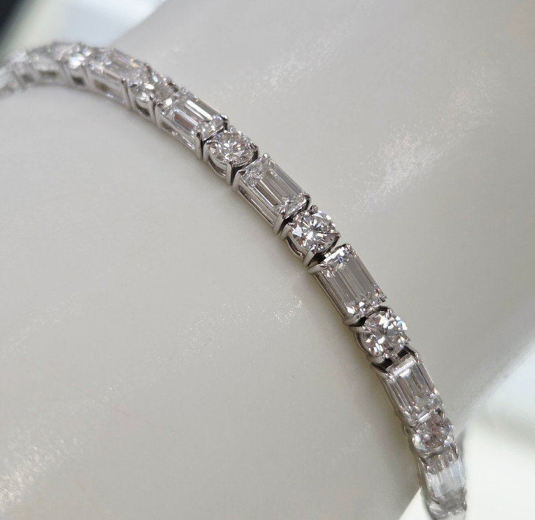 9.08ct Lab Grown Tennis Bracelet