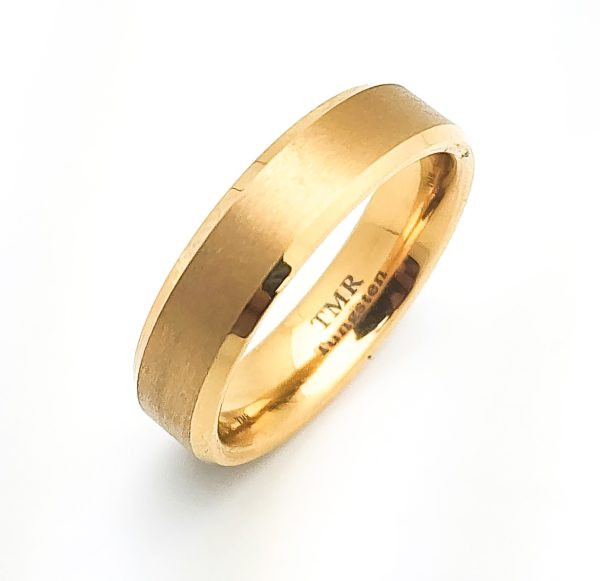 Matte Beveled Edge 6mm Gold
