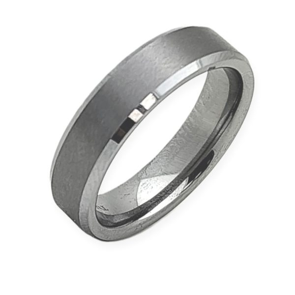 Matte Beveled Edge 6mm Silver