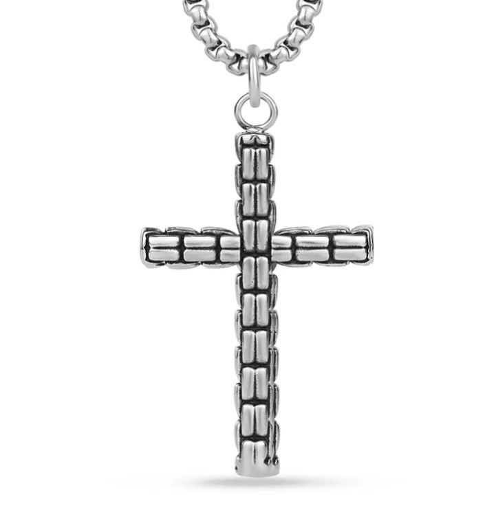 Box Link Cross in Stainless Steel