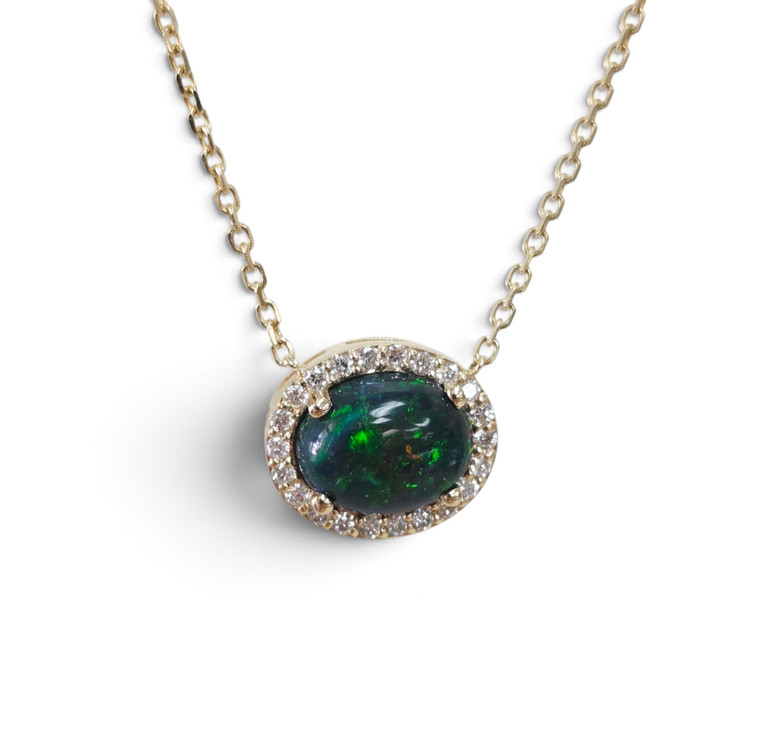 Black Opal Necklace