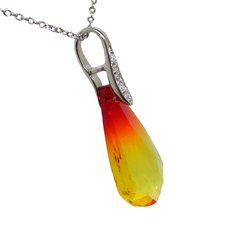 Swarovski Fire Opal Pendant