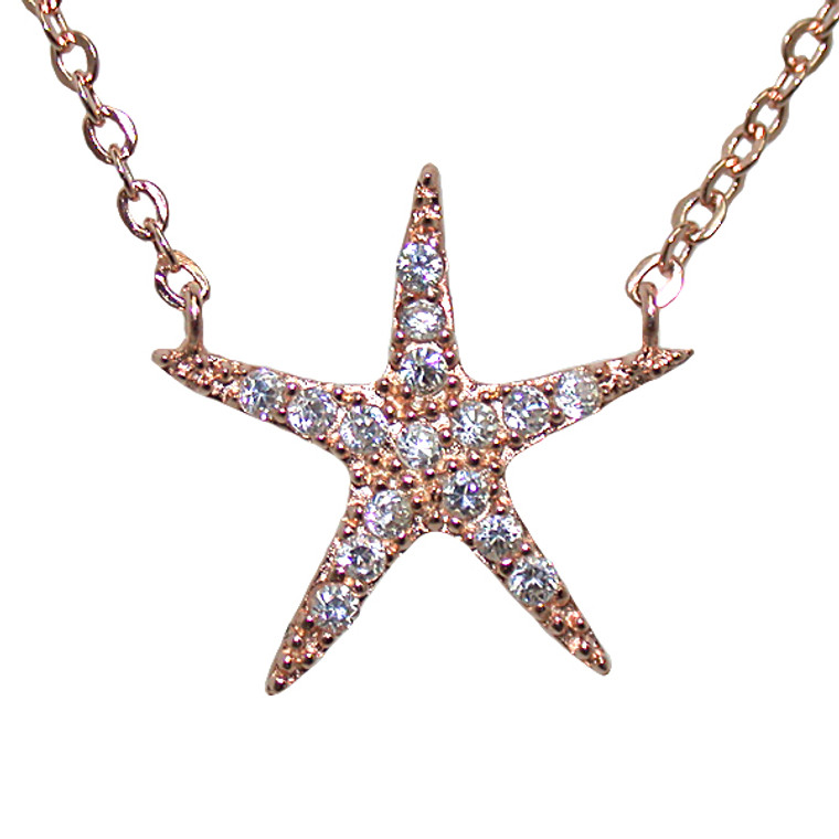 Star Necklace in Rose