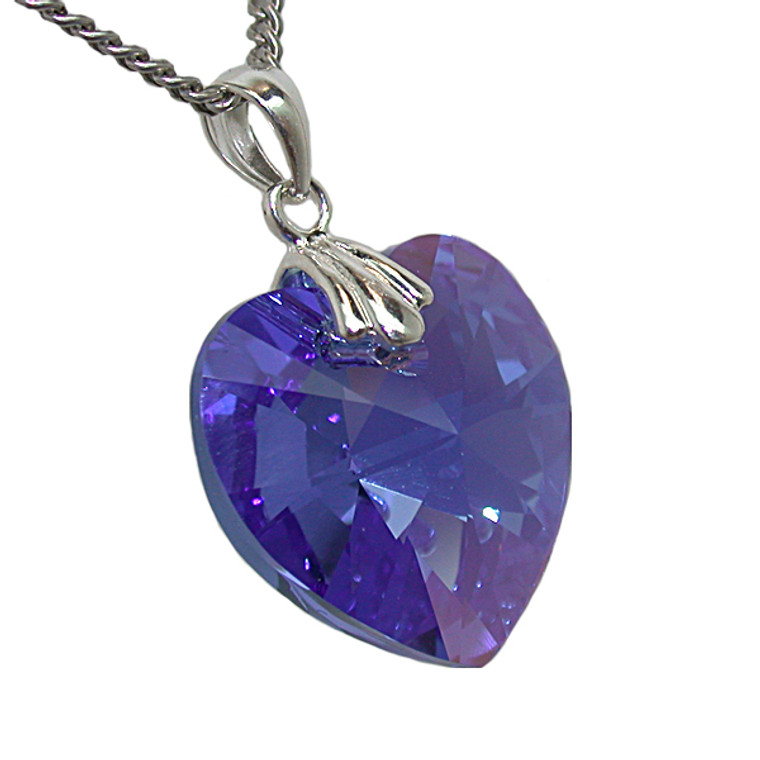 Swarovski Sapphire Heart pendant