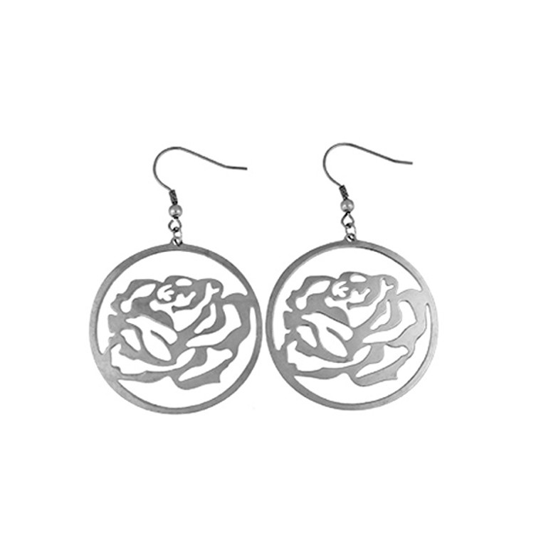 EARRINGS WITH ROSES