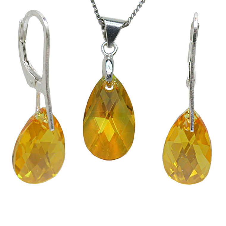 Swarovski Light Topaz Shimmer Set