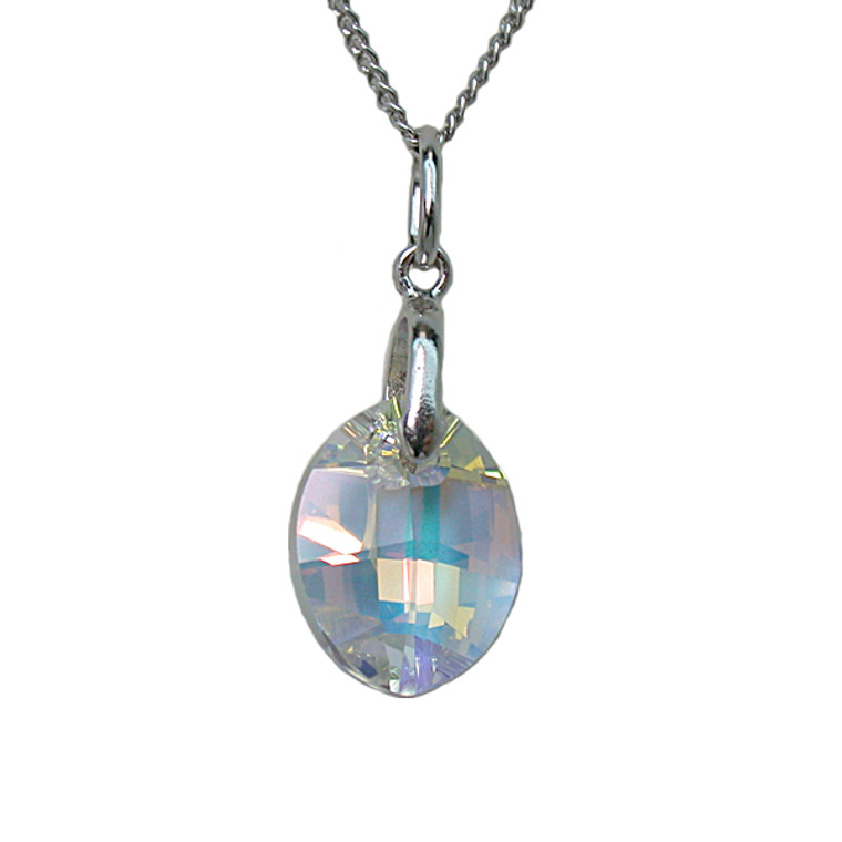 Crystal Leaf Pendant