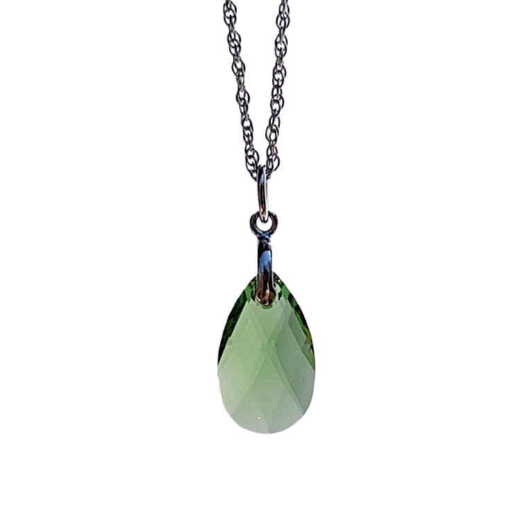 Peridot Teardrop Set