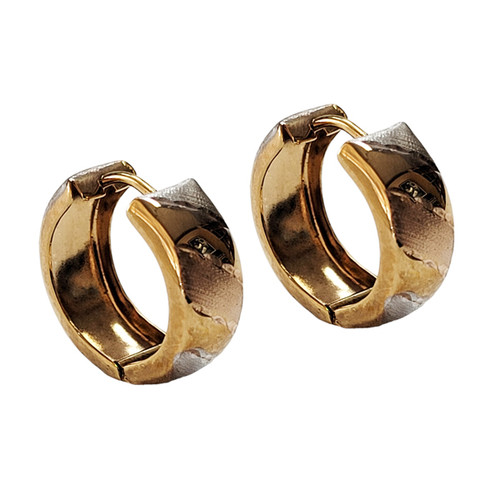 Nest Huggie Silver/Yellow Gold main image 0