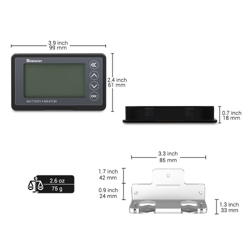 Battery Monitor with Shunt