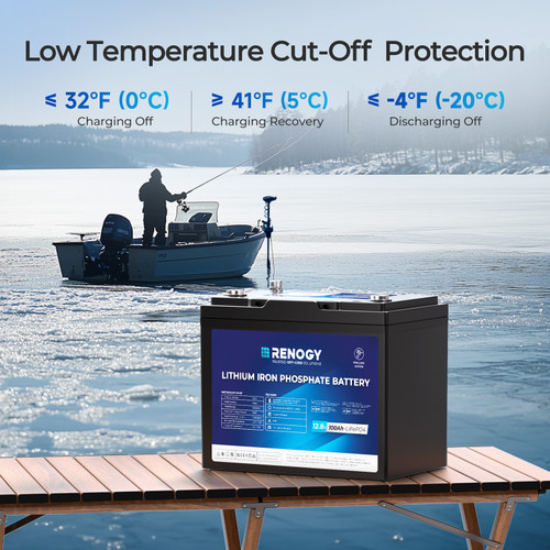 Renogy 12V 100Ah Trolling Motor Group 24 LiFePO4 Battery w/ Bluetooth
