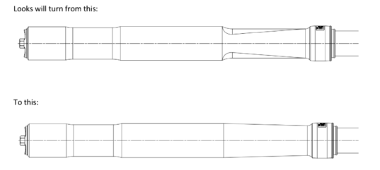 FGRT 227 Outer tube shape change