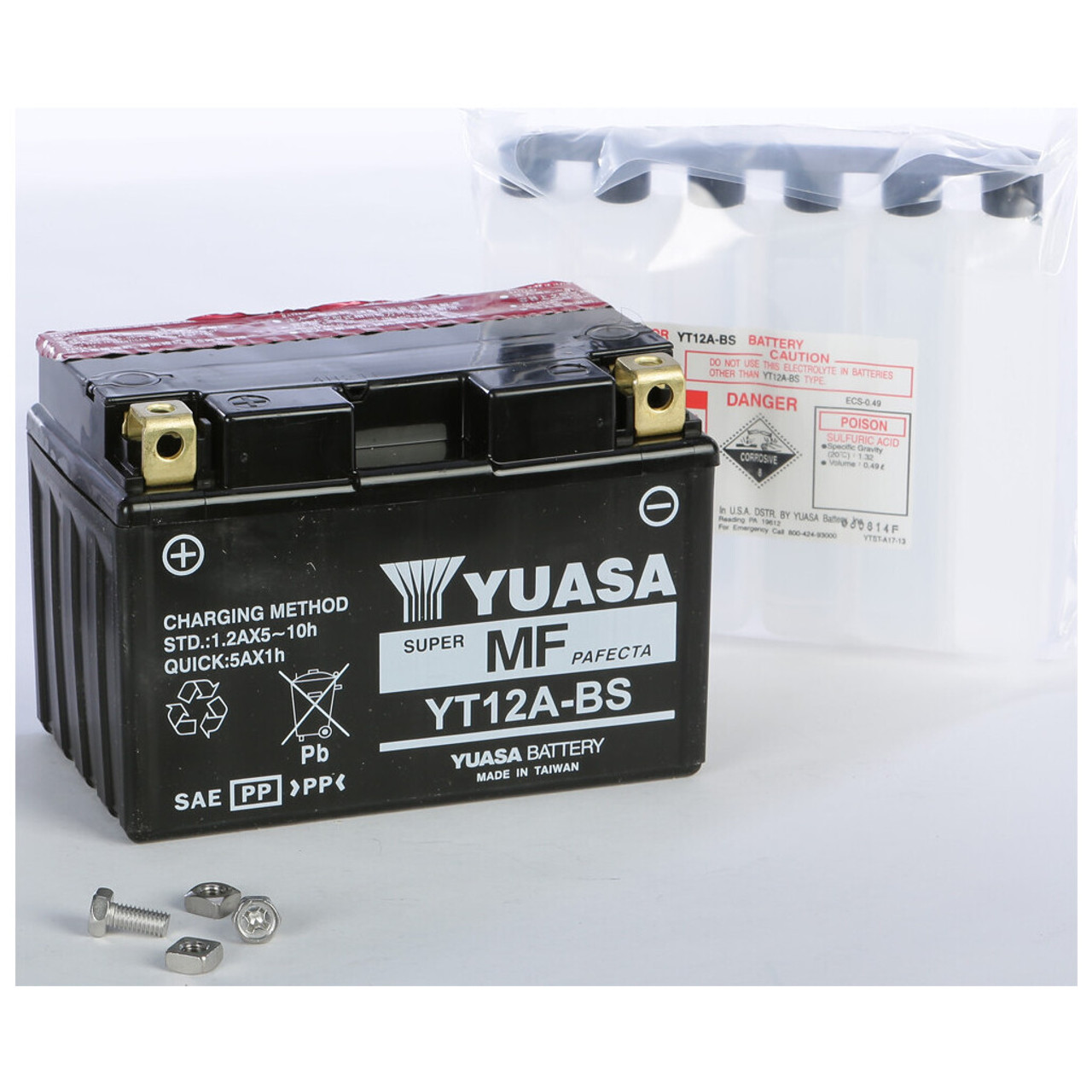 Yuasa Battery YT12A-BS Maintenance Free