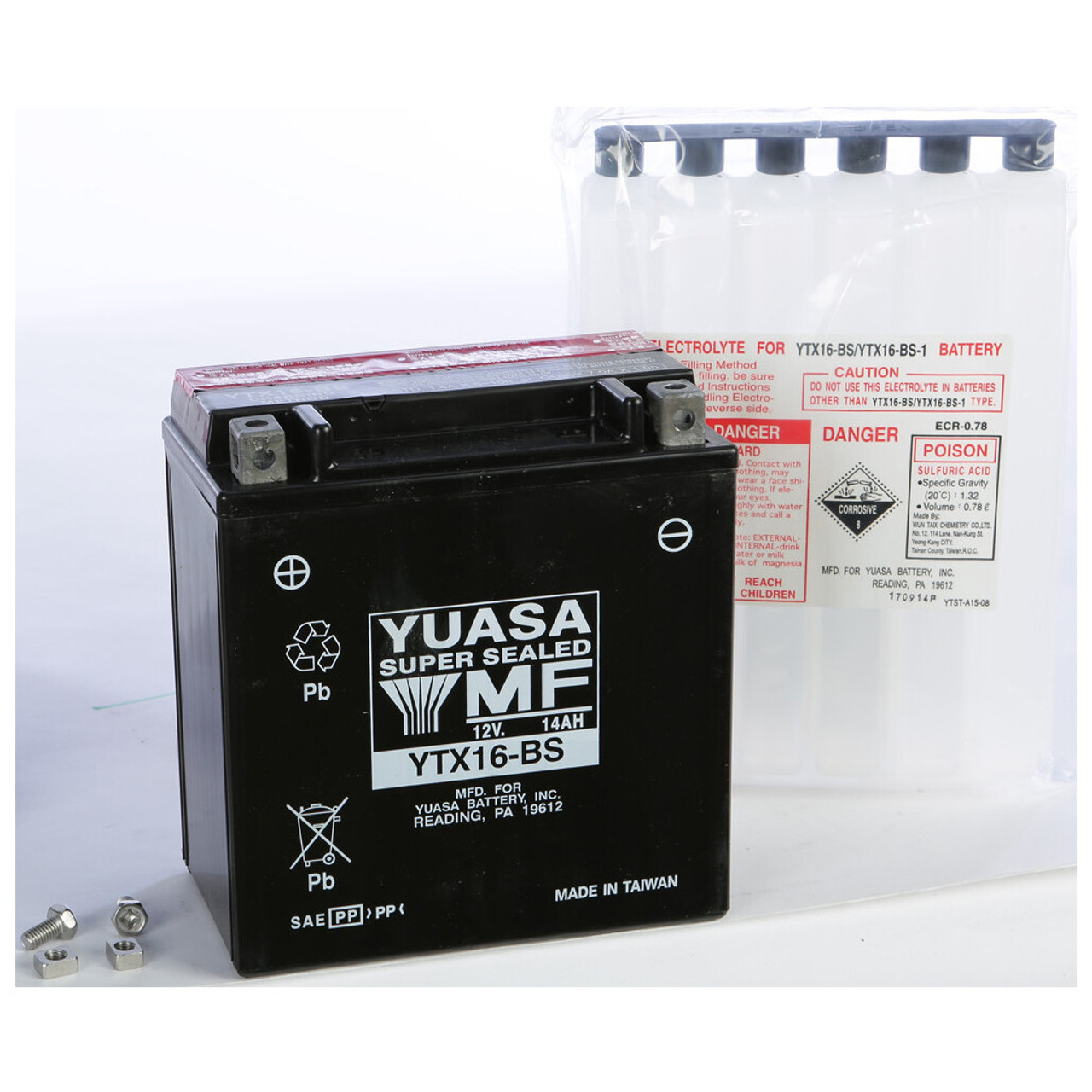 Yuasa Battery YTX16-BS Maintenance Free