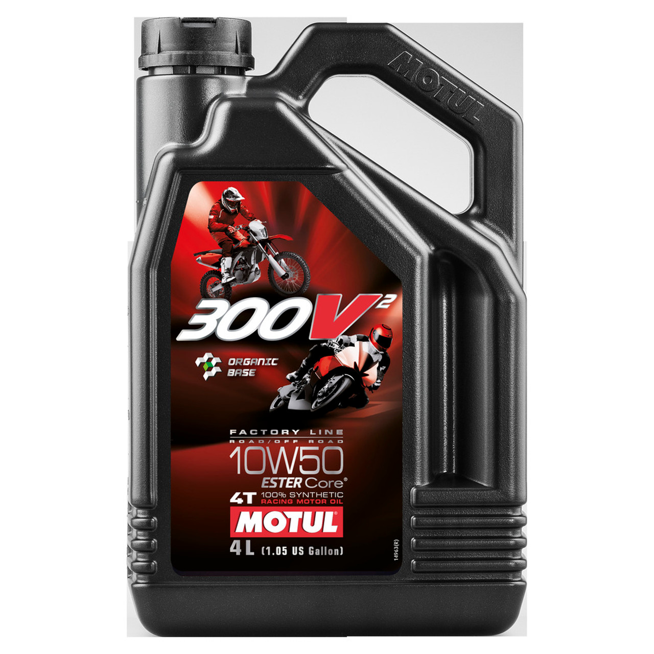 Motul 300V2 4T Competition Synthetic Oil 10W50 4-Liter 108587