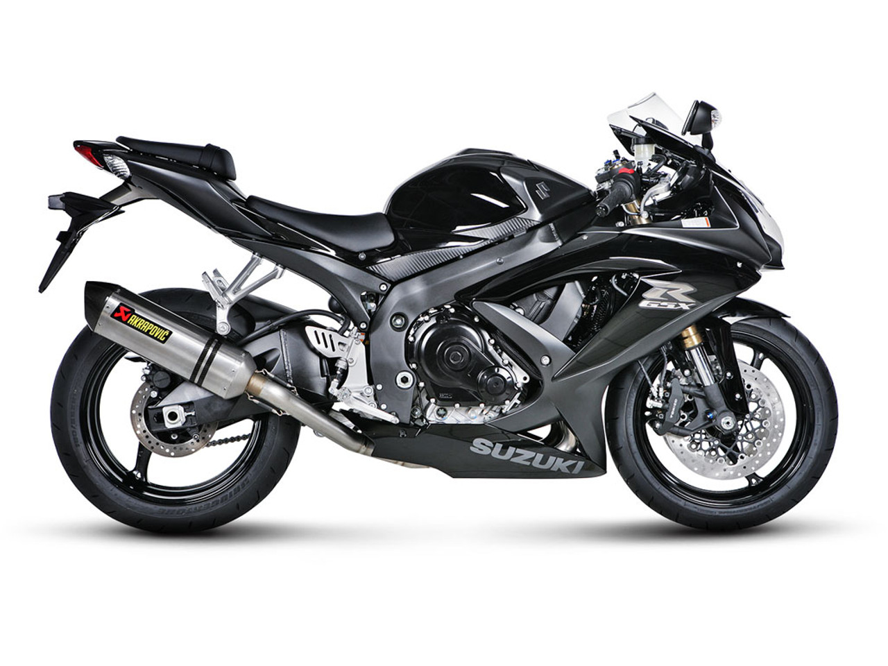 Akrapovic Evolution Exhaust System Suzuki GSXR 600 / 750 Titanium Carbon Fiber Hexagonal Muffler S-S6RFT7TL-ZT