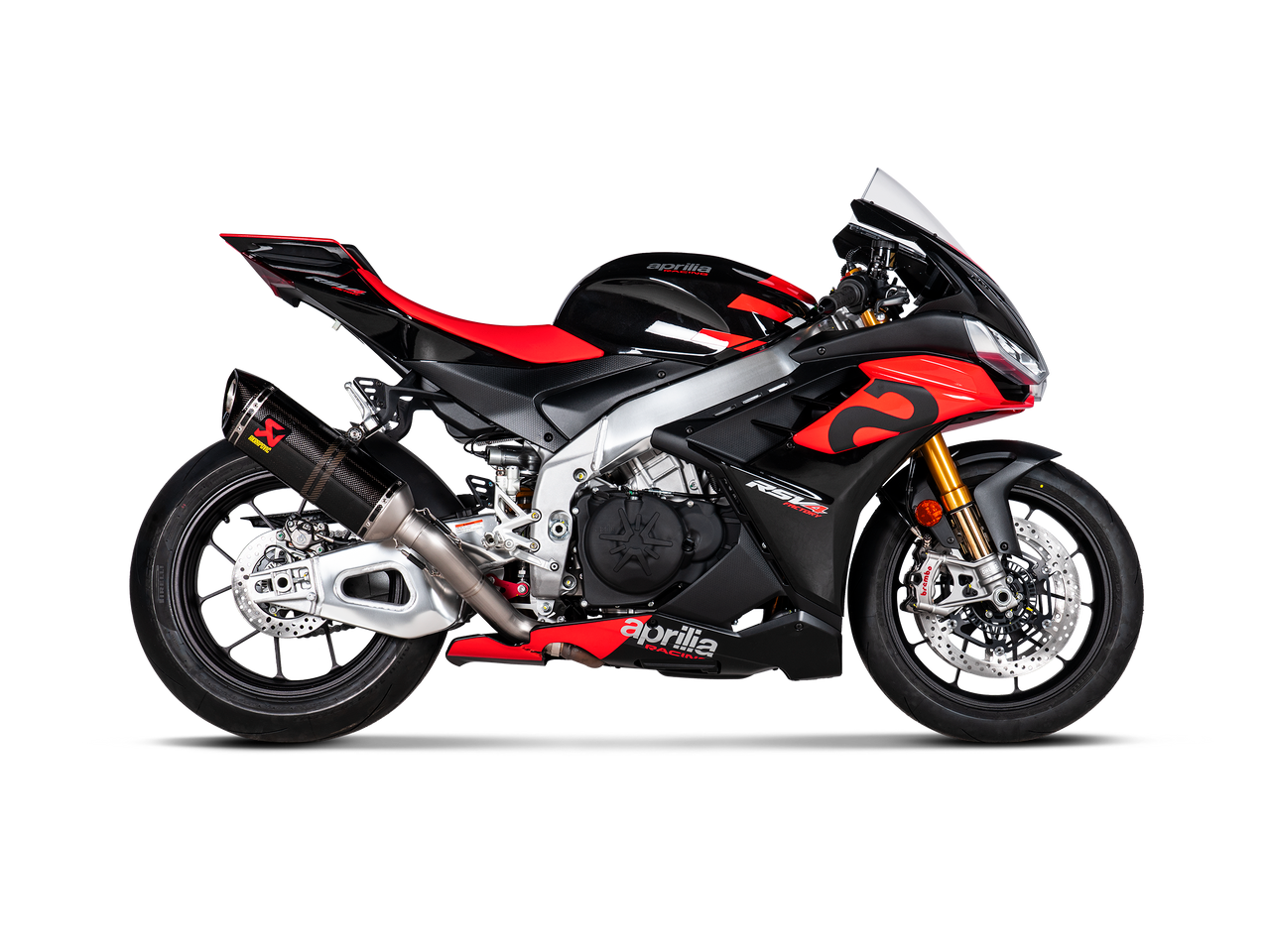 Akrapovic Homologated Slip-On Exhaust Aprilia RSV4 / Tuono V4 Carbon Fiber S-A10SO13-RC part image b