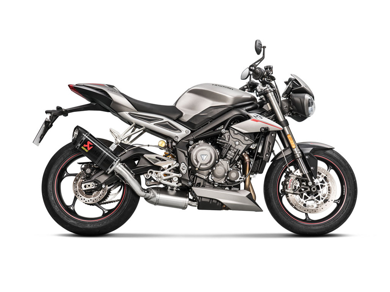 Akrapovic Homologated Slip-On Exhaust Triumph Street Triple Carbon Fiber S-T7SO1-HAPC