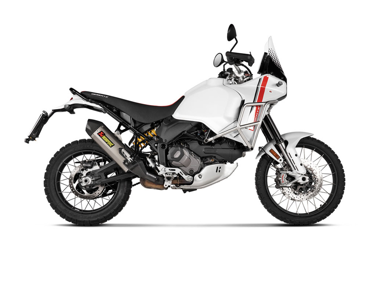 Akrapovic Slip-On Exhaust Ducati DesertX Titanium Carbon Fiber S-D9SO19-HJAT