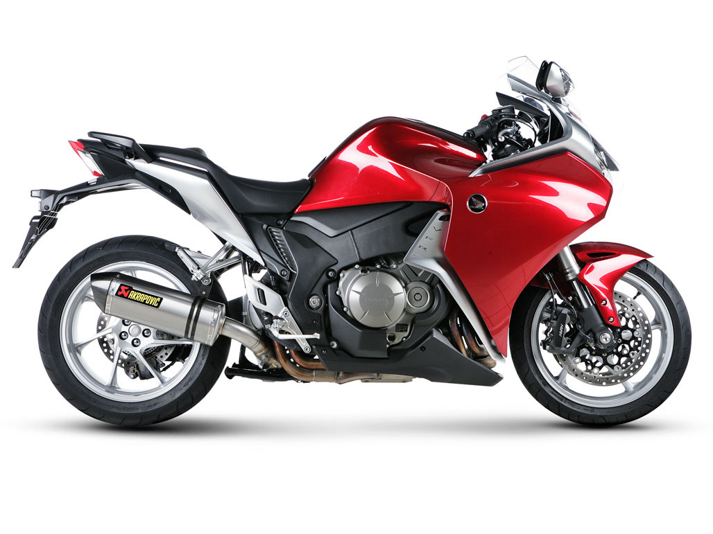 Akrapovic Slip-On Exhaust Honda VFR1200 Titanium Carbon Fiber With