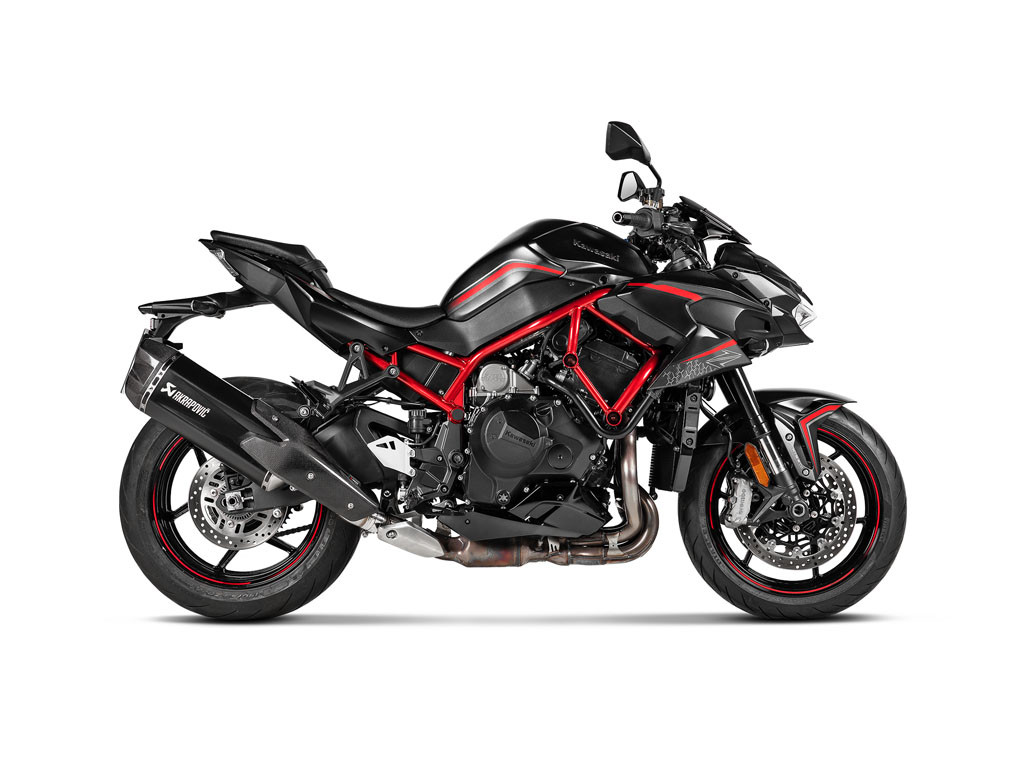 Akrapovic Slip-On Exhaust Kawasaki Z H2 / SEBlack Titanium Carbon