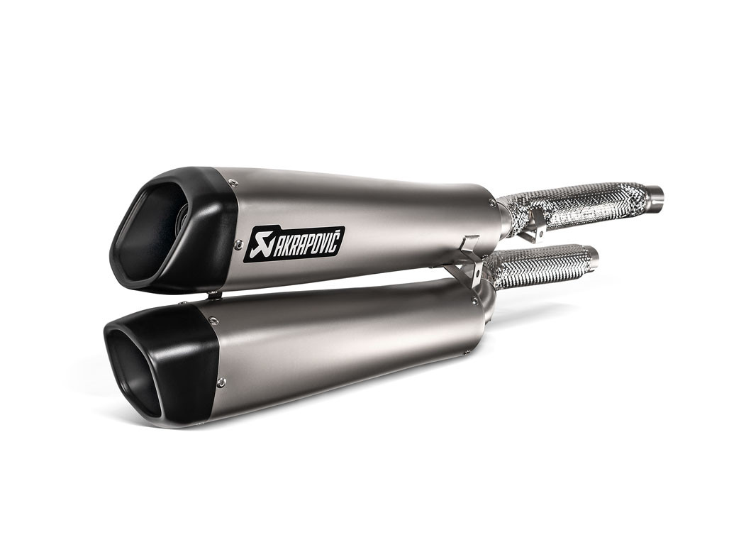 Akrapovic Slip-On Exhaust Triumph Scrambler 1200 XC / EX Titanium