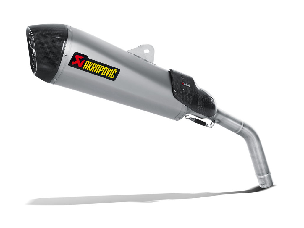 Akrapovic Slip-On Exhaust Triumph Tiger 800 Titanium Carbon Fiber