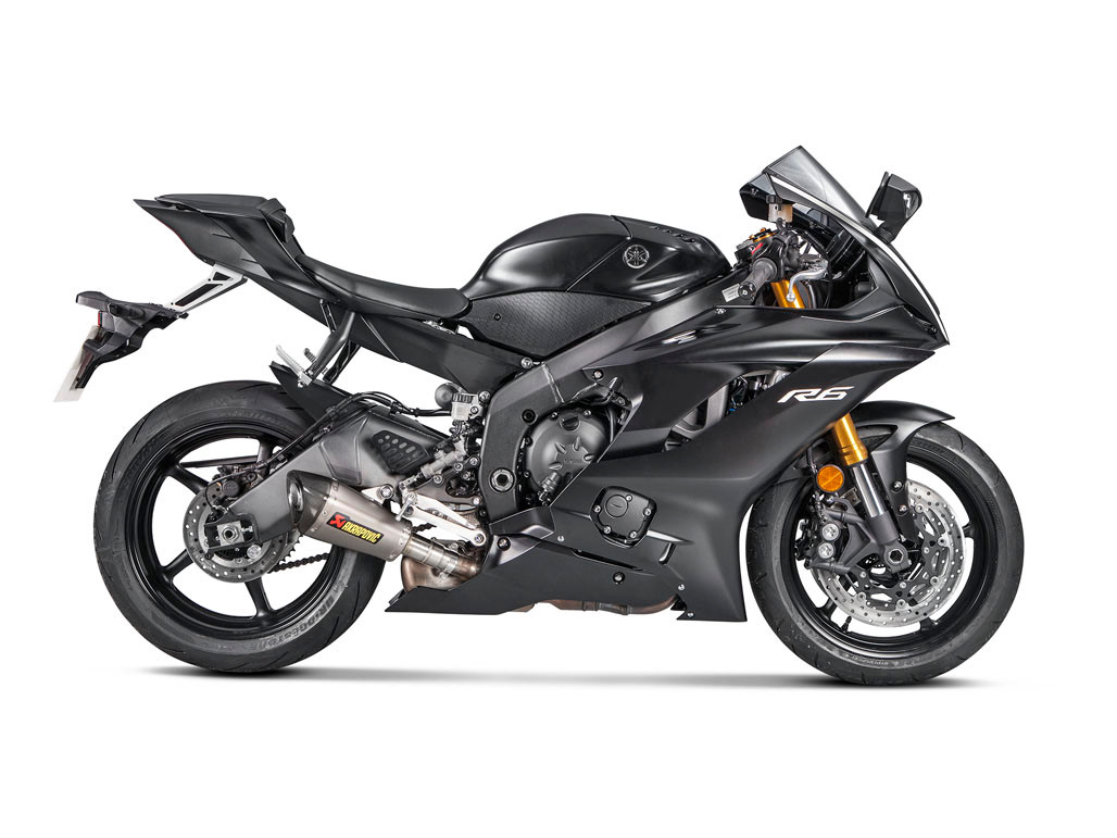 Akrapovic Slip-On Exhaust Yamaha R6 Titanium Carbon Fiber S-Y6SO9-ASZ