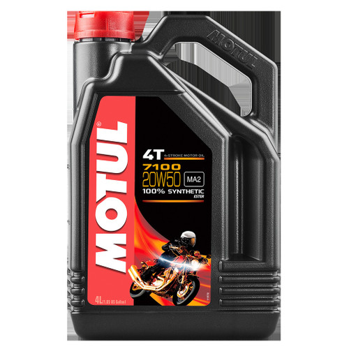  Motul 7100 4T 10W-40 Synthetic Oil 4 Liters (104092) :  Automotive