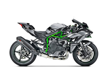 Akrapovic Evolution Exhaust System Kawasaki H2 / H2R Carbon Fiber