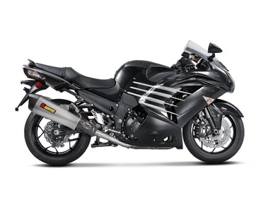 Akrapovic Slip-On Exhaust Kawasaki ZX14R Titanium Carbon Fiber S