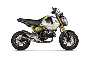 Akrapovic Slip-On Exhausts Honda Grom Stainless Steel S-H125SO4-ASZTBL