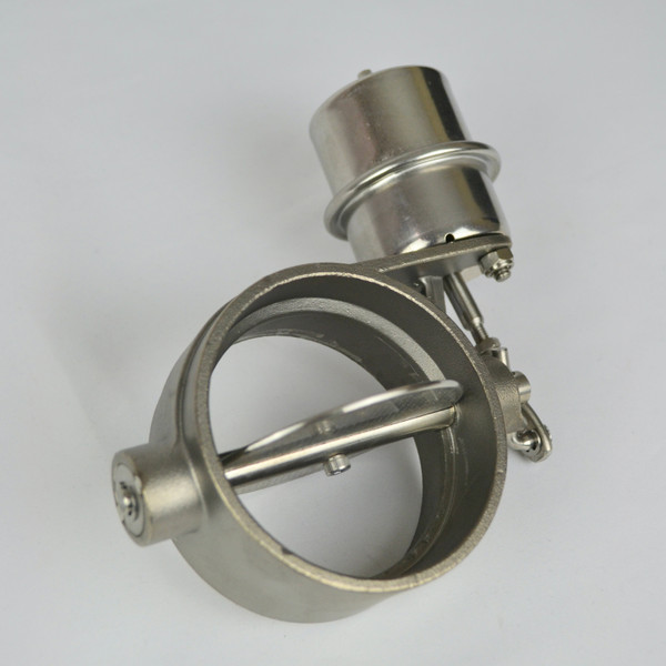 3" 76mm Exhaust Valve with Vacuum Actuator Normally Open 304 Stainless Steel