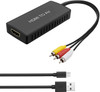 HDMI to AV Converter HDMI to Video Audio Adapter Supports PAL/NTSC