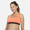 Nike Women's Swoosh-Support Padded  Sports  Bra (MATERNITY) Orange