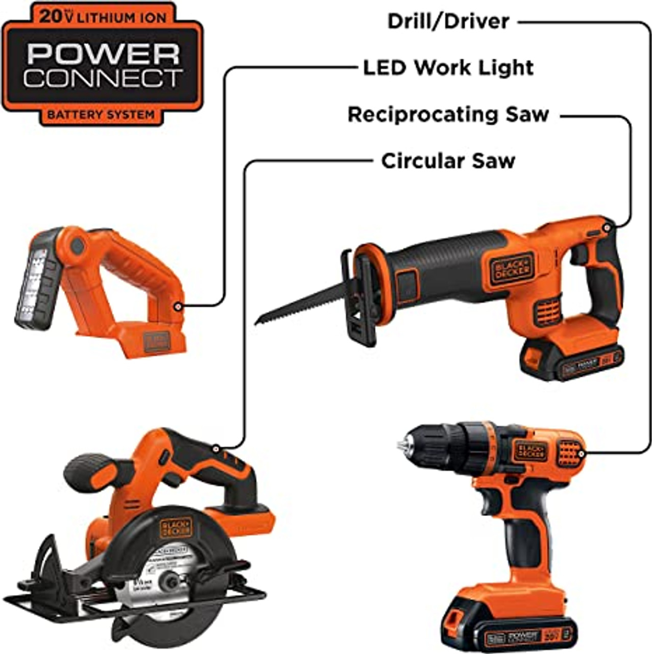  BLACK+DECKER 20V MAX Cordless Drill Driver with