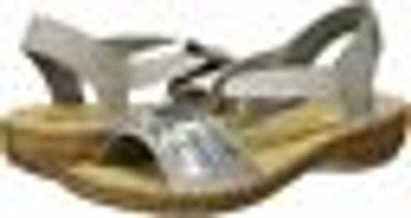 Rieker 62809-40 Slip On Sandals in Silver