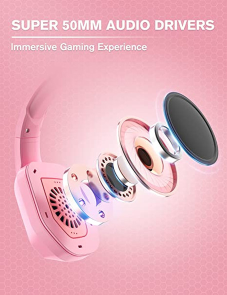 Ziumier Z30 Pink Gaming Headset