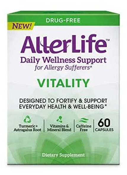 Allerlife Vitality Capsules, Daily Allergy Supplements for Everyday Health and Well-Being, 60-Count